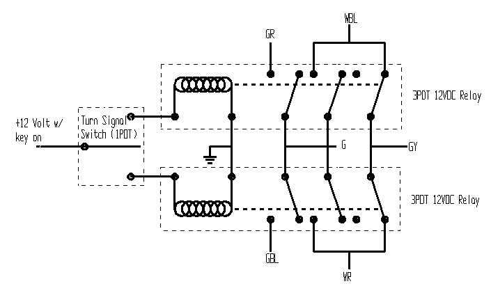 240Z turn signal switch modification schematic